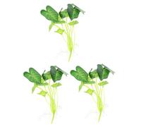 FONDOTIN 3 pièces Plantes Artificielles Vertes Simulation Décoratives pour Table à Manger Maison DIY Branches Faux Feuillage Résistant Décoloration