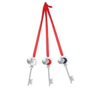FONDOTIN 3 Pièces Porte Clés de Noël Alliage Pendentif Décoratif pour Clés et Sapin Accessoire Compact et Multifonction Assortiment de Couleurs