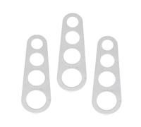 FONDOTIN 3 pièces Règle de Mesure pour Spaghettis Acier Inoxydable Outil de Cuisine Résistant Rouille pour Portions Personnes Accessoire Compact pour Contrôle des Quantités