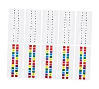 FONDOTIN 30 feuilles Onglets Index Alphabétiques Colorés Étanches Marque-pages Adhésifs Petits pour Classeurs et Cahiers Lot de Couleurs Blanches pour Organisation et Marquage de Pages
