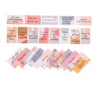 FONDOTIN 30 Pièces Cartes Dencouragement Colorées Anglais Cartes Motivationnelles pour Employés Étudiants et Garçon Fille Citations Positives pour et Stress Format Petit Style