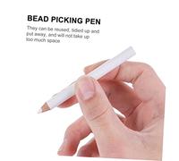 FONDOTIN 30 pièces Crayons Blancs pour Ongles Crayon Blanchissant Pointes Adhésives pour Pose Outils de Sélection pour Nail Art DIY