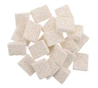 FONDOTIN 30 Pièces Kiln Element Holder Pad Aluminium Oxide Ceramic Heating Wire Insulator Pad Kiln Wire Gasket For Electric Heating Element Installation