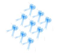 FONDOTIN 30 Pièces Lot de Nœuds à Tirer pour Décoration Mariage Anniversaire Bleu Profond Accessoires Faciles à Utiliser pour Boîtes et