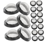 FONDOTIN 30 pièces Lot de Rondelles Filtre pour Tuyau Arrosage Caoutchouc Haute Qualité avec Tamis INOX Anti- Joint pour Filtration et Économie Eau Au Jardin