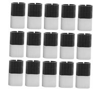 FONDOTIN 30 pièces Lot Housses Chaise Plastique Forme U Antidérapantes Caches de Jambes pour Chaises et Tables Protège-Sol Silencieux et Compatibles Tubes Noir et Blanc