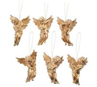 FONDOTIN 30 Pièces Pendentif Ange Copain Ornements décorations d'ange Scintillantes Gang Bricolage Statue commémorative Plastique