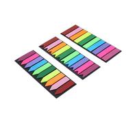 FONDOTIN 300 pièces Étiquettes Autocollantes Transparentes Multifonctions Marque-pages Adhésifs Colorés pour Bureau et Maison de Types Longs Flèches Fanions