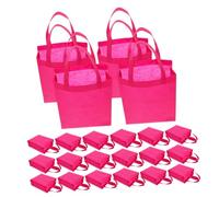 FONDOTIN 30pièces Sacs Tissu Réutilisables avec Poignée Grands Sacs Fourre-Tout Pliables pour Courses Friandises