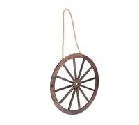 FONDOTIN 3pièces Décoration Murale Bois Forme De Roue Rustique Pour Style Campagne Accents Vintage Pour Salon Chambre Ou Extérieur Comprend Vis Et Boulons Pour Montage Facile
