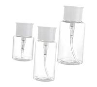 FONDOTIN 3pièces Lot De Bouteilles De Voyage Rechargeables Transparentes Flacons Plastique Pp Étanches Réservoirs Rechargeables Pour Liquides Cosmétiques Huiles Essentielles Et Parfums