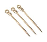 FONDOTIN 3pièces Lot de Piquets Spirale pour Chiens Métallique Robuste pour Extérieur Piquet Attache pour Chiot Et Animaux De Compagnie