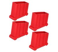 FONDOTIN 4 Embouts de Pieds D’Échelle Antidérapants en Caoutchouc Large Protections Stables pour Escabeaux Pliants Extensibles Patins Protège-Sol pour Usage Intérieur et Extérieur