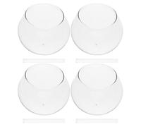 FONDOTIN 4 Ensembles DIY Japanese Glass Dome Wind Chime Kit Transparent Wind Chimes For Outdoor Garden Patio Balcony Creative Craft Ornament And Zen Decoration