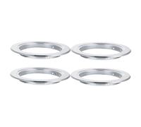 FONDOTIN 4 pièces Anneau de Protection Morsure pour Nichoirs Doiseaux Aluminium Lot de Compatible avec Nichoirs Anneau de Remplacement pour Boîtes Délevage et de Perruches