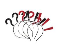 FONDOTIN 4 Pièces Bandeau Question Mark Accessoires de Fête Originale Bandeau Antidérapant pour Événements Photo Booth et Cosplay pour Halloween et Célébrations Festives