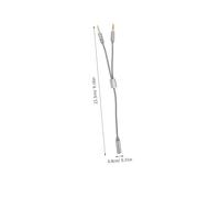 FONDOTIN 4 pièces Câble Répartiteur Audio Y Tressé Adaptateur Mâle vers Double Femelle pour Casque et Micro Compatible PC Smartphone Tablette Connexion Facile sans Pilote