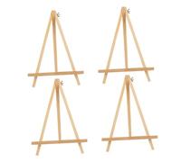 FONDOTIN 4 pièces Chevalet de Table Pliable Mini Trépied Présentoir Peinture pour Garçon Fille Support Polyvalent pour Table Photos et Cartes Design Simple et Moderne