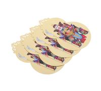 FONDOTIN 4 Pièces Chinese Tai Sui Amulet Cards Horse Year Feng Shui Blessing Symbols For Peace Health Prosperity Traditional Lunar Year Greeting Cards With Cultural Craftsmanship