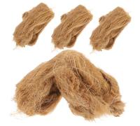 FONDOTIN 4 pièces Jute Fire Starters Naturels pour Camping et Barbecue Allumage Rapide pour Activités de Plein Air