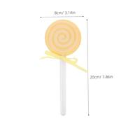 FONDOTIN 4 Pièces Lollipop Foot Exfoliation Pumice Stones Double Sided Pedicure Tools With Ergonomic Handle For Dead Skin Removal And Care