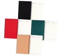 FONDOTIN 4 pièces Lot de Cahiers Spirale Couverture Kraft Colorée Planning Organiseur Portable Pratique pour École Bureau et Cadeau