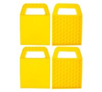 FONDOTIN 4 pièces Patins de Stabilisation Rv Cales de Nivellement pour Camping-car Protection Cric Robuste Accessoires Camping Pratiques pour Remorques et Caravanes