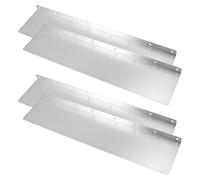 FONDOTIN 4 pièces Plaque de Dérivation Pluie Aluminium Protège-gouttière Robuste pour Toit Maison Anti-débordement et Éclaboussures Durable pour Gouttières Durables