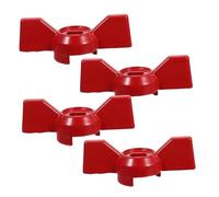 FONDOTIN 4 Pièces Poignée de Valve pour Robinet Extérieur Manette Résistante Contrôle Ergonomique pour Arrêt Eau Jardin Remplacement Levier