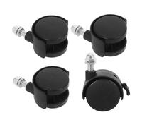 FONDOTIN 4 Pièces Roues de Remplacement pour Radiateur Électrique Roulettes Pivotantes Plastique avec Frein Accessoires pour Chauffage à Huile Faciles à Installer et Protégent les Sols