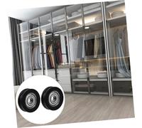 FONDOTIN 4 pièces Roulettes à Roulement pour Portail Coulissant U Groove Roues de Rail Inversé Nylon Poulies Résistantes à Lusure pour et Fenêtres