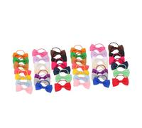 FONDOTIN 40 Pièces Pet Dog Hair Bows Bands Lightweight Bowknot Accessories for Small Puppies Yorkie Maltese Poodle Grooming and Parties