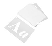 FONDOTIN 40 pièces Pochoirs Lettres et Chiffres Réutilisables Plastique Pochoirs Spray Peinture Alphabet et Symboles pour Bricolage Décoration Vêtements Sacs Casquettes Set