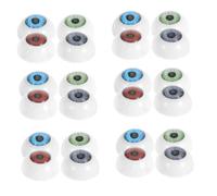 FONDOTIN 40 Pièces Yeux de Poupée Plastique Ronds pour Projets DIY Yeux Jouets pour Peluches Crochetées Accessoires Créatifs pour Animaux et Art Manualité