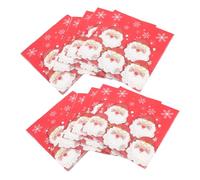 FONDOTIN 40pièces Serviettes Papier Rouge Épaisses à Double Pour Noël Serviettes Jetables Pour Fêtes Et Dîners Festifs