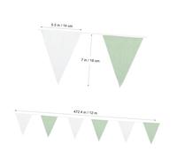 FONDOTIN 42 Pièces Banderole Avocat Blanc Fanions et Réutilisables pour Décoration Anniversaire et Fête Garçon Fille Facile à Suspendre et Portable