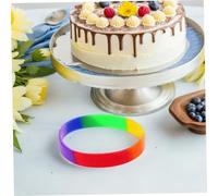 FONDOTIN 42 Pièces Bracelets Silicone Rainbow Colorés pour Poignet Lot Pride Lgbt Caoutchouc Élastique Confortable et Ajustable Accessoires Festival