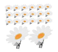 FONDOTIN 48 pièces Lot de Mini Pinces Cheveux Marguerite Légères et Élégantes Accessoires Floraux Réalistes pour Femmes et Filles pour Fêtes Mariages et Usage Quotidien
