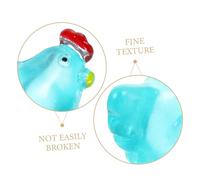 FONDOTIN 48 Pièces Miniature Luminous Resin Chick Ornaments Glow in The Dark Tiny Cartoon Chicken Decor for DIY Micro Landscape Garden Potted Plants