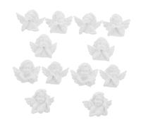 FONDOTIN 48 pièces Miniatures Ange Résine pour Décoration DIY Coque Téléphone Charms Flatback Légers et Solides Accessoires Artisanaux Baroque pour Scrapbooking et Bijoux