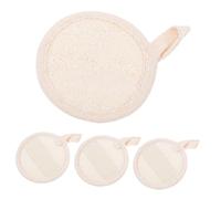FONDOTIN 4pièces Éponge Loofah Naturelle Exfoliante Pour Corps Lot De Douceur Et Nettoyage Profondeur Pour Bain Relaxant Idéale Pour Usage Quotidien