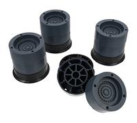 FONDOTIN 4pièces Patins Anti-vibration Pour Machine à Laver Et Sèche-linge Support Stable Antidérapant Réducteur De Bruit Et Rehausseur Pour Lave-linge Et Meubles