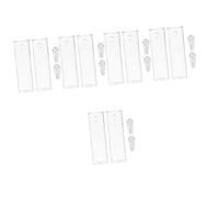 FONDOTIN 5 Ensembles Vase Mural Transparent Porte Fleurs Suspendu Décoratif Tube Vase Design Élégant pour Décoration Murale Intérieure 2 Pièces * 5