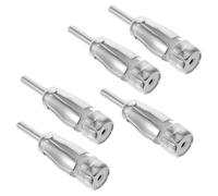 FONDOTIN 5 pièces Adaptateur Antenne Voiture Connecteur Audio vers Din FM Plug sans Soudure Installation Facile Anticorrosion