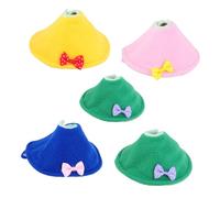 FONDOTIN 5 pièces Collier de Protection pour Oiseaux Col Anti-picage et Anti-Morsure pour Perroquets Collerette de Récupération Multifonctionnelle Protège Les Blessures et Favorise la