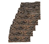 FONDOTIN 5 Pièces de Fond en Liège Naturel pour Terrarium - Décor Écologique en Écorce de Liège 15X15 CM - Accessoire pour Terrarium Reptiles Lézards Serpents - Mur Végétal Décoratif