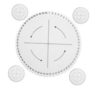FONDOTIN 5 pièces Disque à Tresser Kumihimo Fentes Rond Épais Planche Ronde pour Bracelets DIY Outils de Multifils Portables et Résistants pour Créations Bijoux