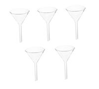 FONDOTIN 5 pièces Funnel Verre Entonnoir Triangulaire Solide Outil à Haute Température pour Chimie Analytique et Réutilisable