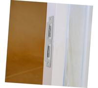 FONDOTIN 5 pièces Kit Plaques Acier Inoxydable pour Renfort de Porte Intérieure Plaque Gâche Sécurisée Butée et Bloqueur pour Amélioration Facile Sécurité des Portes