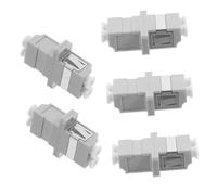FONDOTIN 5 pièces LC Coupleur Fibre Optique Adaptateur LC Doubleur Split Type pour Raccordement Câble Fibre Réseau avec Flasque Installation Facile pour Centres de Données et Équipements